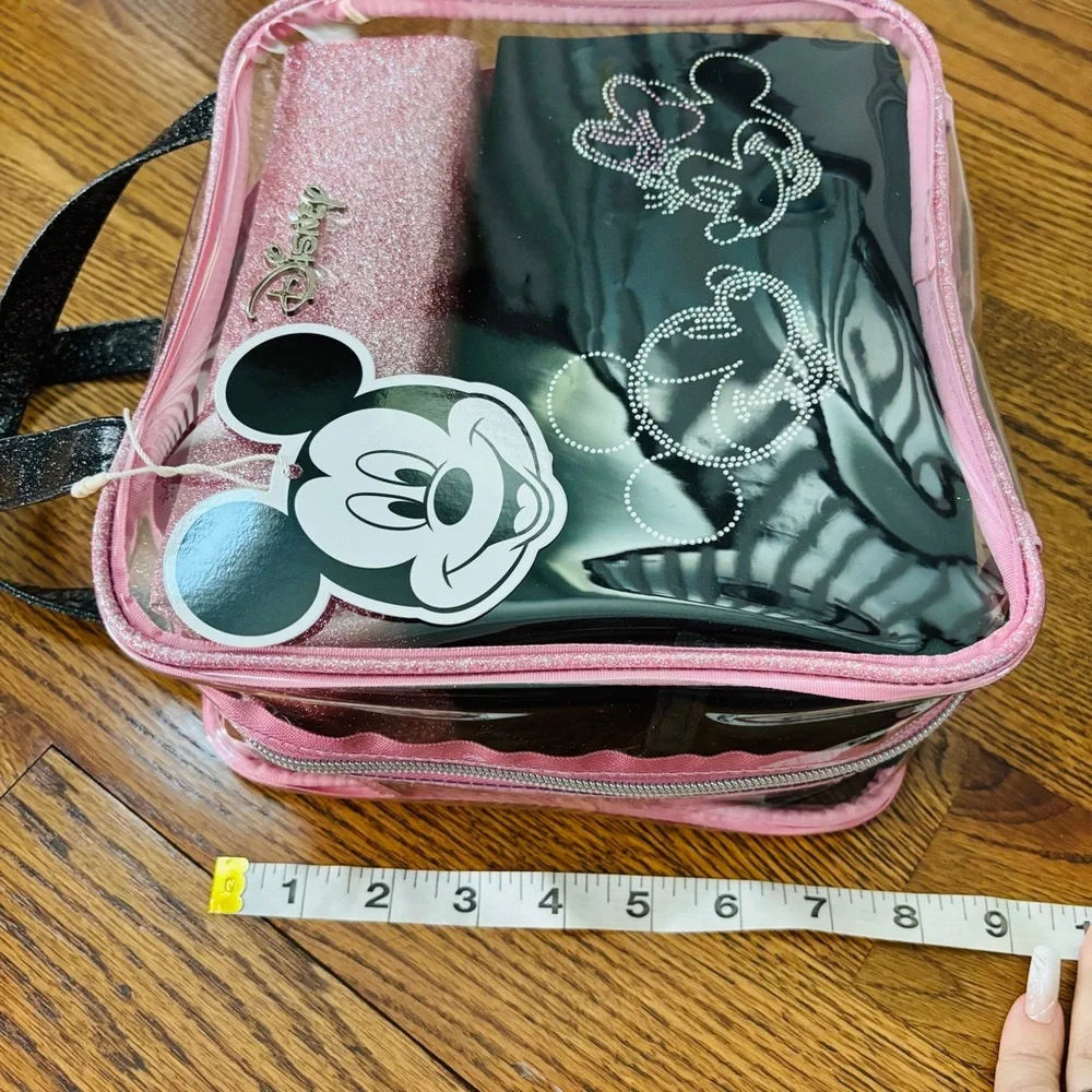NEW Disney Mickey & Minnie Bag Set Toiletry Make-up Bag Set